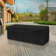 thumbnail image 1 of Medium Slim Outdoor Ottoman or Coffee Table Cover - Outdoor Square Table Covers - Patio Ottoman Washable - Heavy Duty Furniture 42" Black, 1 of 6