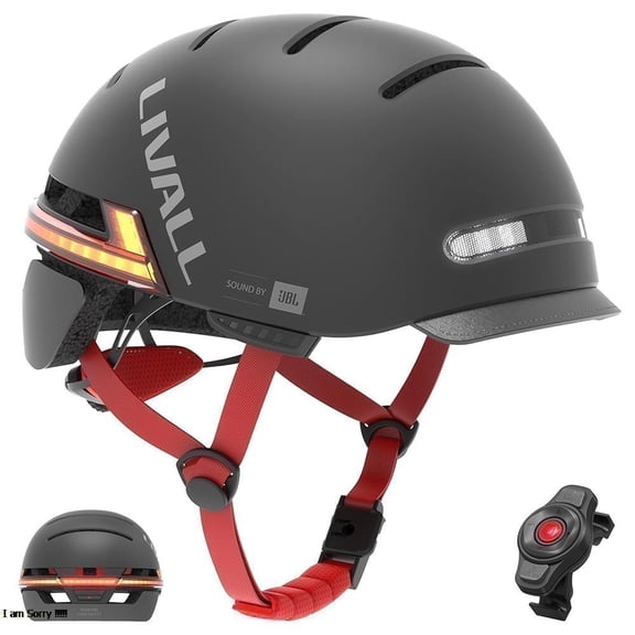 Medium Smart Helmet, JBL Open-Ear Audio, 53 LED Safety Lights, Auto On/Off, 12H Battery Life, FIDLOCK Magnetic Buckle, Remote Control & Anti-loss Alert