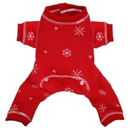 Medium Snowflake Longjohns - Red
