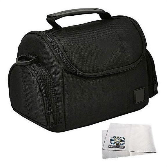 Medium Soft Padded Digital SLR Camera Travel Case/Bag with Clip-on Detachable and Adjustable Strap for Panasonic DMC-LZ40, DMC-LZ20, DMC-FZ70, DMC-FZ60, DMC-FZ200, DMC-FZ150K, DMC-FZ47, DMC-FZ40, DMC-