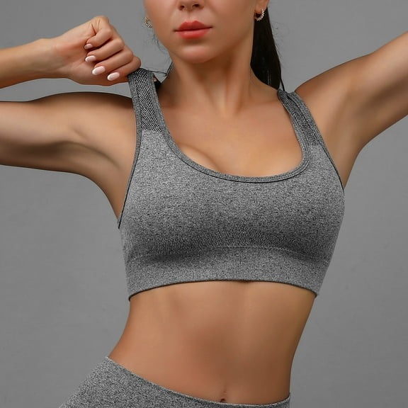 Medium Sports Bras For Women Workout Crop Tops With Removable Pads Yoga Racerback Bra Exercise Bra Comfort Bra Yoga Bracelet Charms Seamless Sports Bras for Women All with Women's Low Cut Tops One