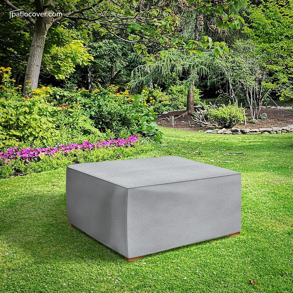 Medium Square Outdoor Side Table or Ottoman Cover - Outdoor Square ...