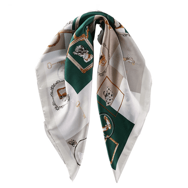 Medium Square for Women's Elegance Luxurious Silk-Soft Satin Scarf