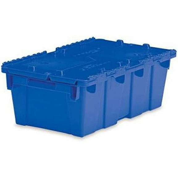 Medium Storage Tote with Lid 19.7"L x 11.8" W x 7.3"H - Blue