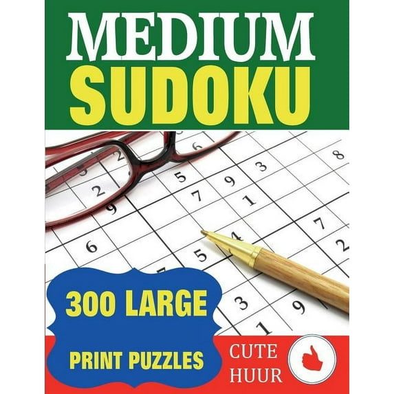 Medium Sudoku: 300 Large Print Puzzles, (Paperback)