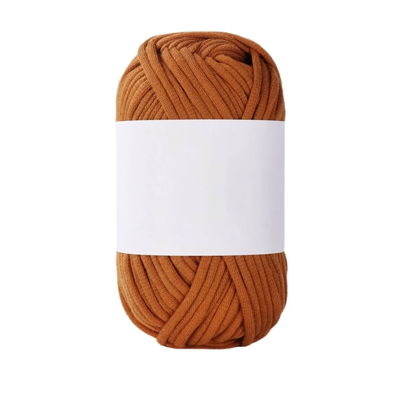 Medium Thick Crochet Yarn DIY Knitting Thread for Handmade Crafts and Soft Texture Projects with Durable Cotton Blend Material Camel