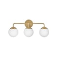 thumbnail image 1 of 85003LCB Lark Julep - 3 Light Bath Vanity In Modern Style-10 Inches Tall and 24 Inches Wide-Lacquered Brass Finish, 1 of 12