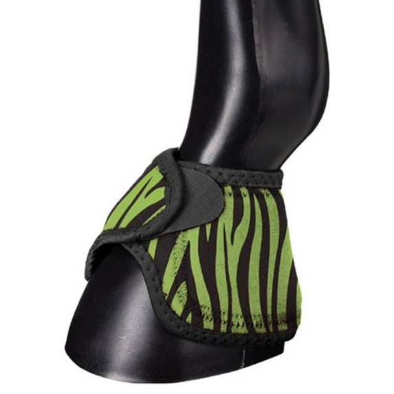 Medium Tough1 No Turn Quick Wrap Extreme Vented Neoprene Horse Bell Boots Zebra