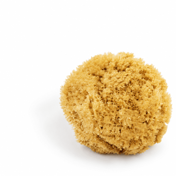 Medium Unbleached Bath Sea Loofah Skin Scrubber Puff, Plastic Free
