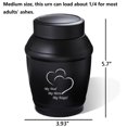 Metal Human Size Construct Medium Urn for Human Ashes Male Dad Father Stainless Steel 5.7in 4in ...