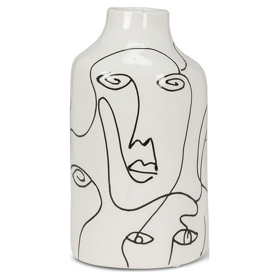 Medium Vase with Faces