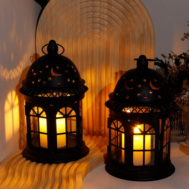 Glass Black Metal Lantern Candle Holder For Decorative Outdoor Candles Glass Black Metal Lantern Candle Holder For Decorative Outdoor Candles