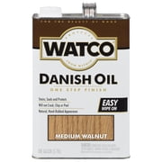 2 Pack, Medium Walnut 350 Voc, Watco Danish Oil - 65932, Gallon