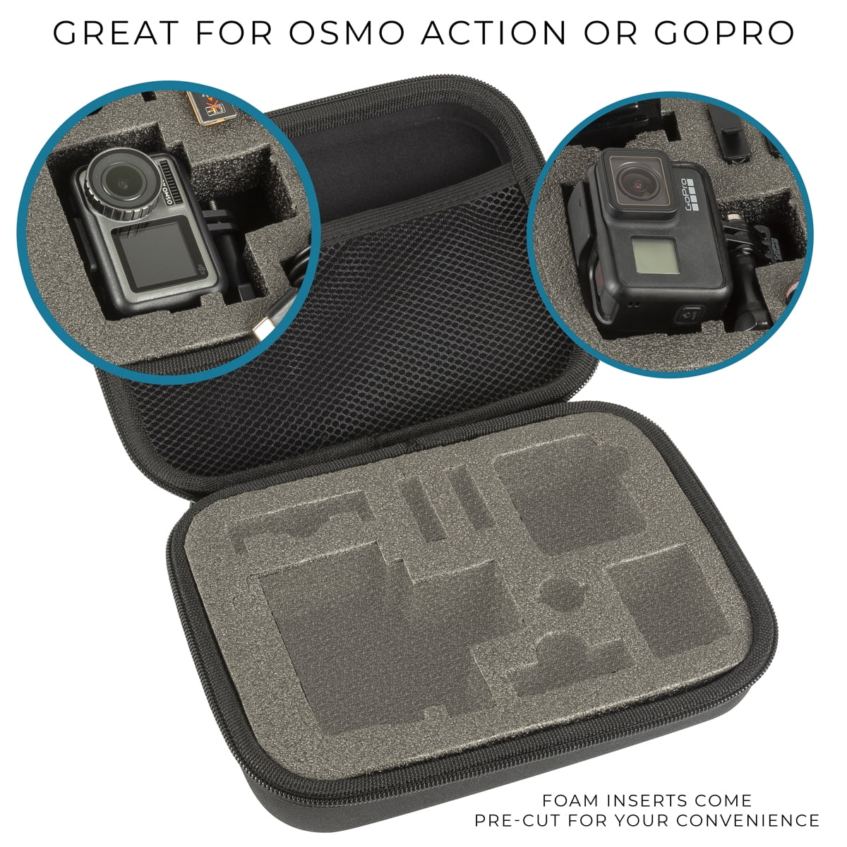 Medium Water Resistant Travel Carry Case for DJI Osmo Action and