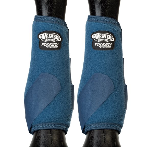 Weaver Leather Prodigy Performance Athletic SMB Boots - Shock-Absorbing Neoprene Horse Leg Protection - Multiple Sizes Navy / Medium