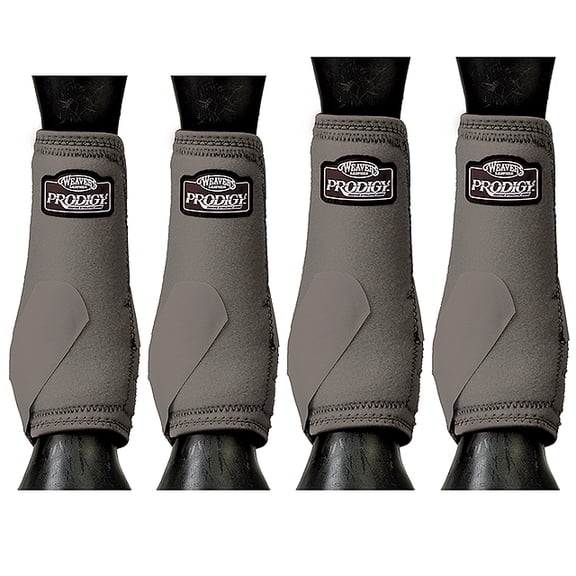 Weaver Leather Prodigy Athletic Boots 4-Pack: Ultimate Horse Leg Protection Graphite / Medium