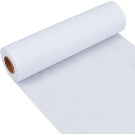 Medium Weight 35g/? White Iron-On Fusible Interfacing On Single-Sided Interfacing for Sewing 11.81 Inch x 30 Yards Non-Woven Interfacing Iron Non-Woven Apparel Interfacing DIY Crafts Supplies