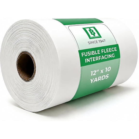 Medium Weight Fusible Fleece 12" x 10 yd