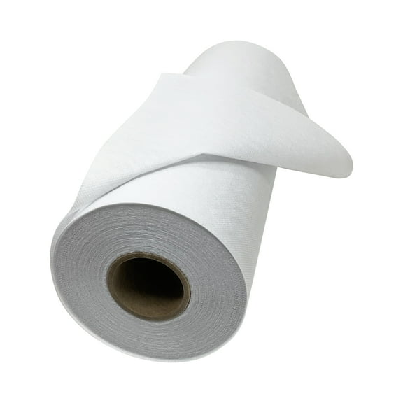 Medium Weight Fusible White Non Woven - Iron On Interfacing 15" x 25yd for Crafting, Quilting, Sewing, Shirt Plackets, Dresses, Collars, Cuffs and Other DIY Projects