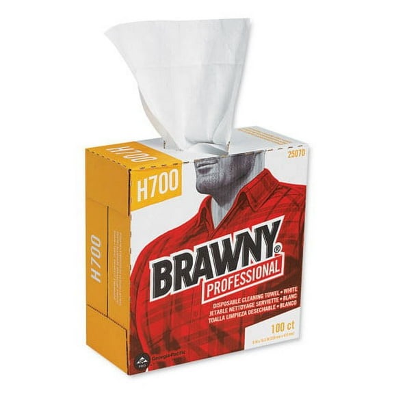 Medium Weight Hef Shop Towels, 9 1/8 X 16 1/2, 100/box, 5 Boxes/carton | Bundle of 2 Cartons