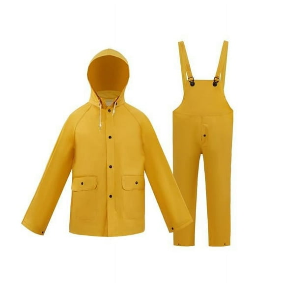 Medium Weight Rain Suit, Yellow - 4XL
