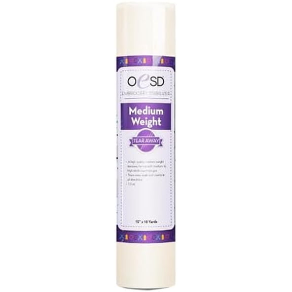 Medium Weight Tear Away Embroidery Stabilizer 15" x 10 Yd Roll$$Art & Craft