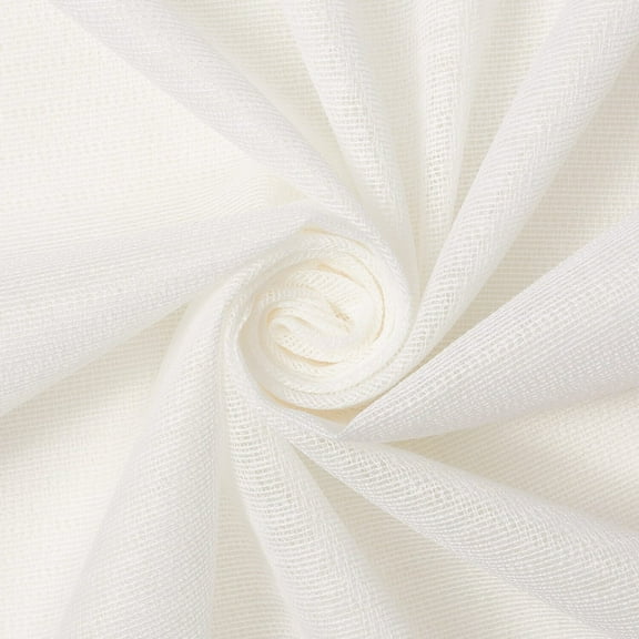 Medium Weight Weft Fusible Interfacing 60" Iron On Polyester Fabric Sold By The Yard - Off White