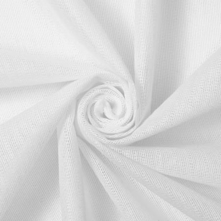 Medium Weight Weft Fusible Interfacing 60" Iron On Polyester Fabric Sold By The Yard - White