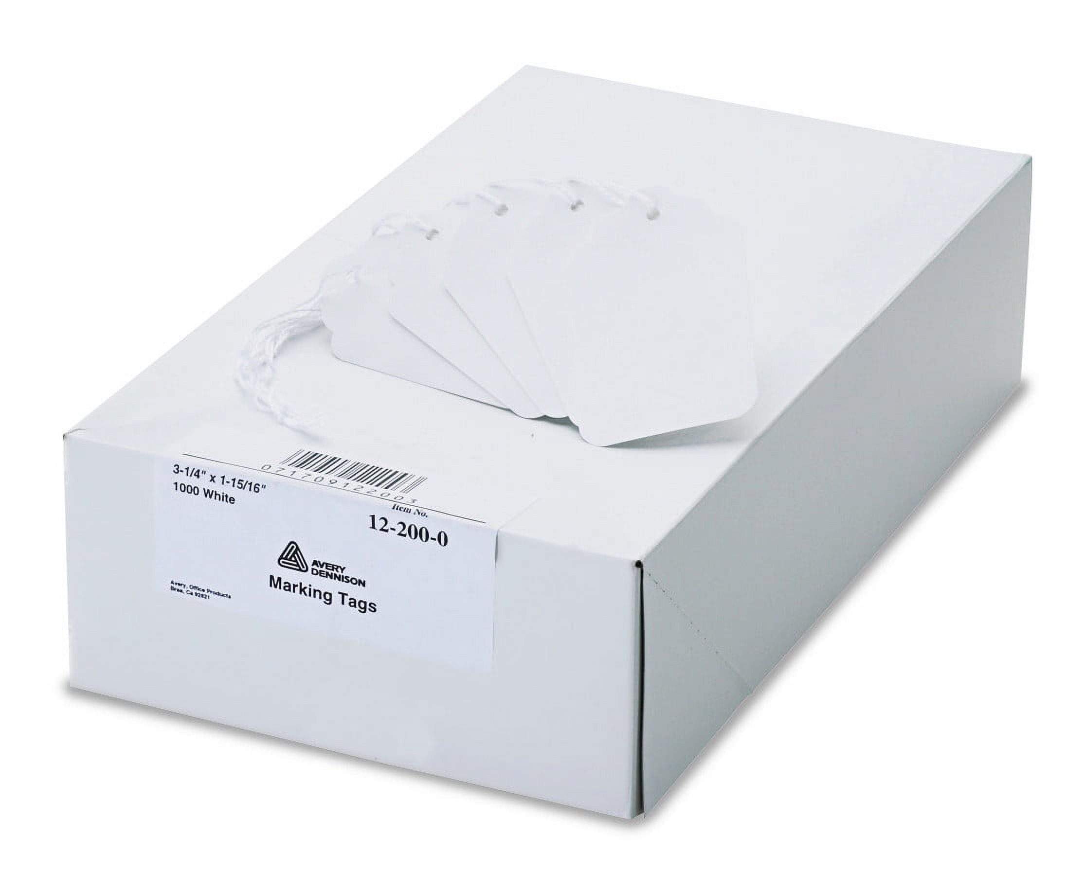 Medium-Weight White Marking Tags, 3 1/4 X 1 15/16, 1,000/box | Bundle ...