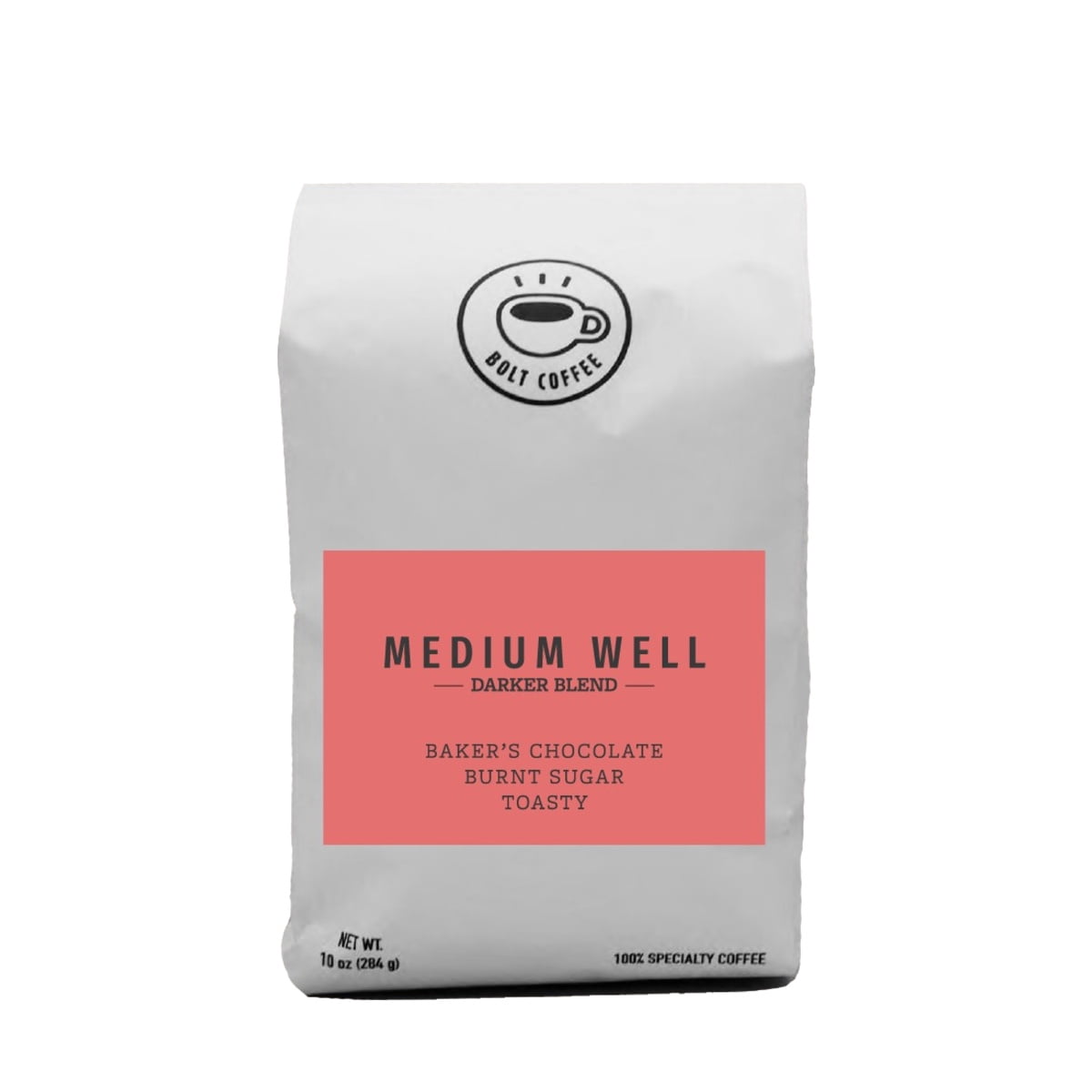 Medium Well - Darker Roast Blend - Roasted by Bolt Coffee Co. - Whole Bean Coffee - 12oz Bag