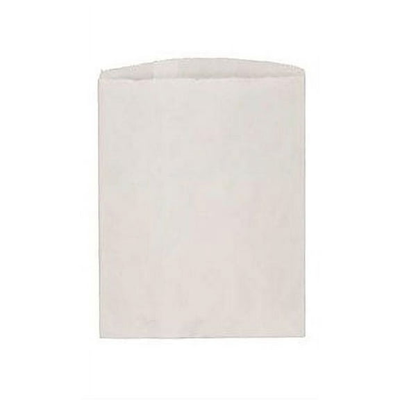 Medium White Kraft Paper Merchandise Bags - 8W x 11H  - Case of 1000