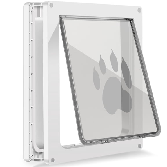 Medium White Pet Door For Pets Up To 45 Lb