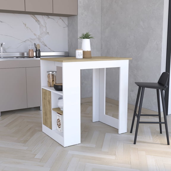 Medium Width Multicolor - No-Handle Cabinet & Side Display - Kitchen for Entertaining - Ideal for Keeping Items Accessible