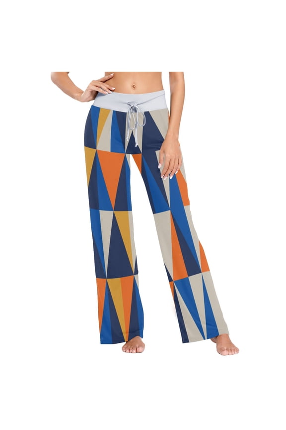 Medium Women's Comfy Casual Pajama Pants Stretch Fabric Suitable for Yoga Pants Hippie Pants，The Best Holiday Gifts for Women Symmetrical Grid Pattern