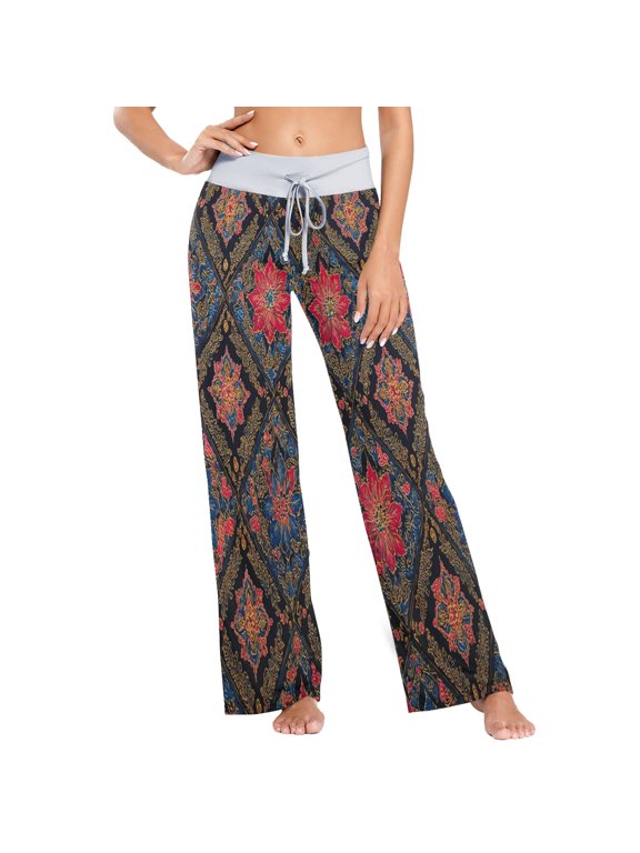 Medium Women's Comfy Casual Pajama Pants Stretch Fabric Suitable for Yoga Pants Hippie Pants,The Best Holiday Gifts for Women A Piece Of Batik Fabric