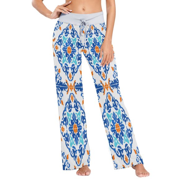 Medium Women's Comfy Casual Pajama Pants Stretch Fabric Suitable for Yoga Pants Hippie Pants,The Best Holiday Gifts for Women An Tile Patterns