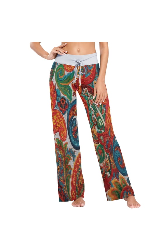 Medium Women's Comfy Casual Pajama Pants Stretch Fabric Suitable for Yoga Pants Hippie Pants,The Best Holiday Gifts for Women Peacock Feathers