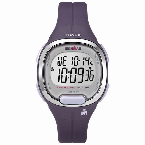 Medium Womens Ironman Transit Resin Strap Watch, Purple & Silver-Tone
