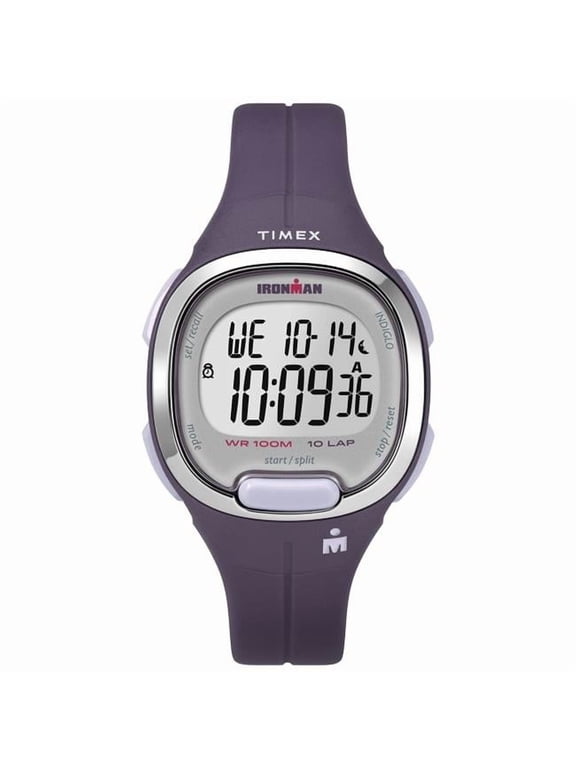 Medium Womens Ironman Transit Resin Strap Watch, Purple & Silver-Tone