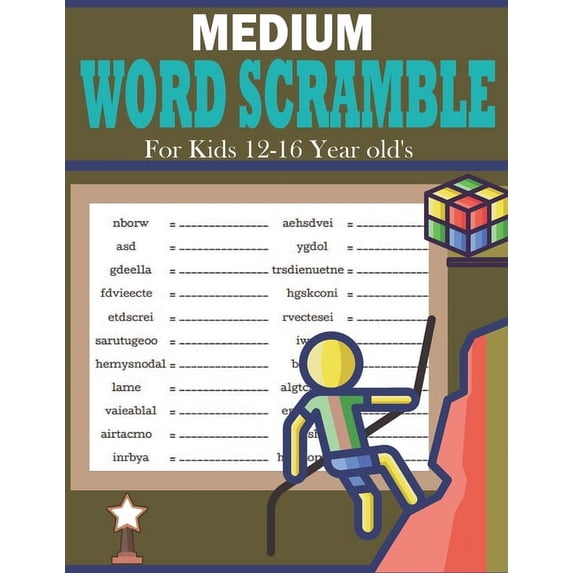 Medium Word Scramble For Kids 12-16 Year old's: Word Scramble Book For ...
