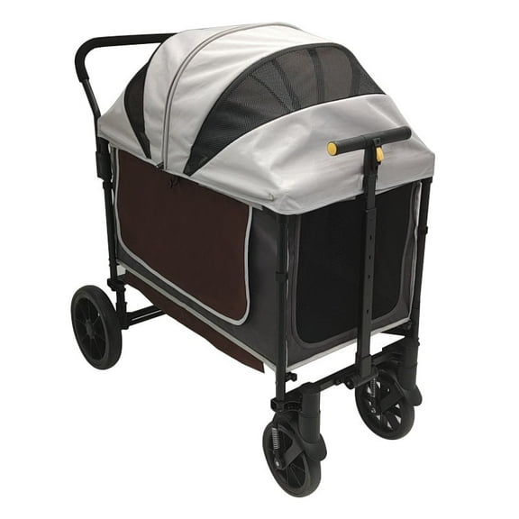 Medium and Large Four-wheel Camp Pet Cart Integrated Pet Outing Trolley Multi-dog Cat Trolley