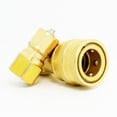 thumbnail image 1 of Medium-pressure 1/2 BSP brass pneumatic Hydraulic Quick Coupler Water pipe connector refrigeration equipment quick connector, 1 of 5