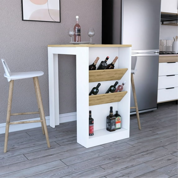 Medium-width Kitchen Island | Organizes Kitchen, Displays Liquor Nicely