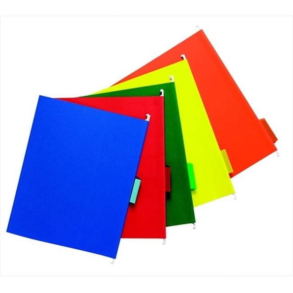 Mediumweight Manila Stock 0.22 Cut Colored Hanging File Folder, Pack - 25
