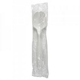 Mediumweight Wrapped Polypropylene Cutlery, Teaspoon, White, 1,000/Carton Mediumweight Wrapped Polypropylene Cutlery, Teaspoon, White, 1,000/Carton