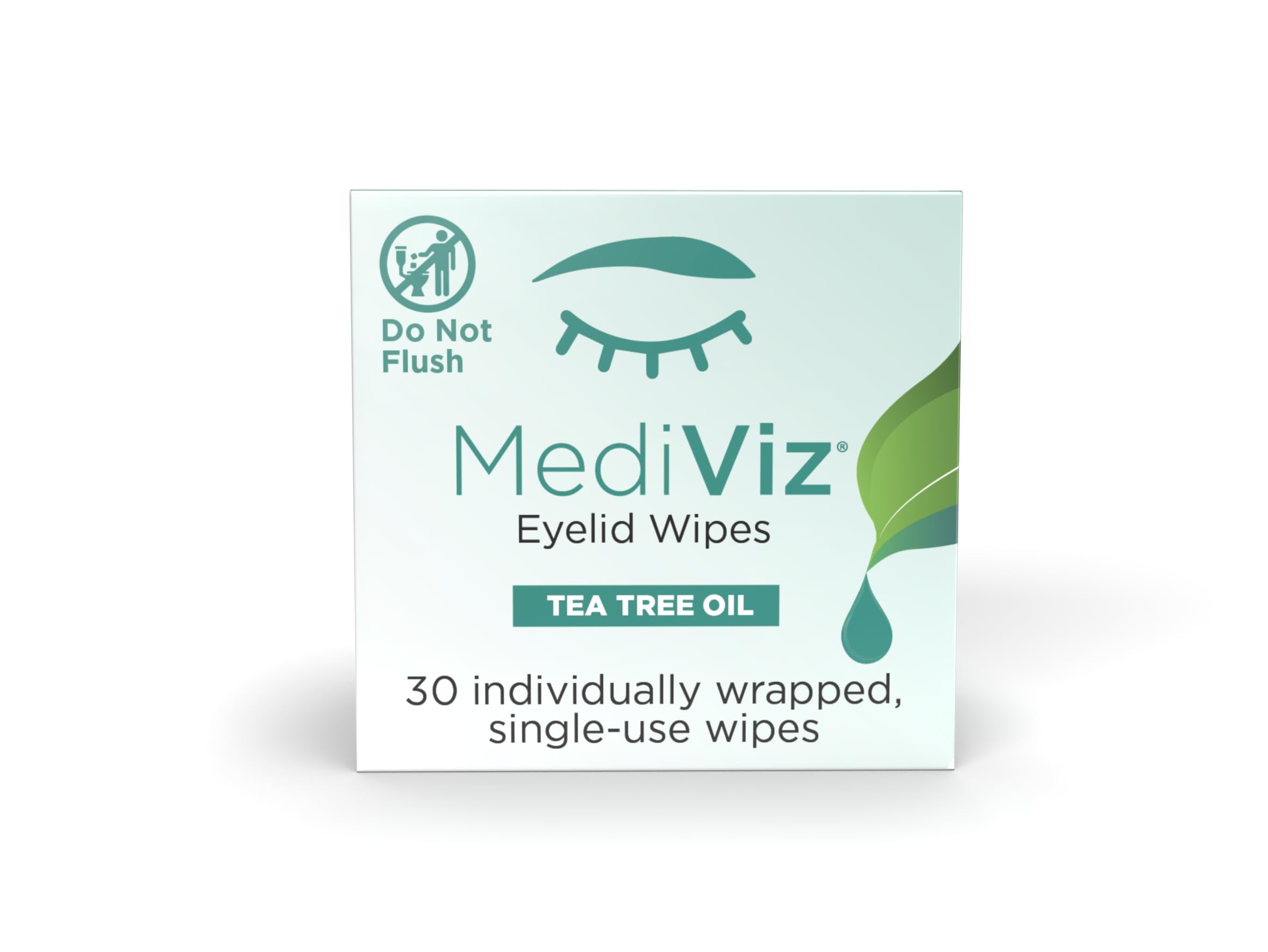 Mediviz Tea Tree Eyelid Wipes Hypoallergenic Formula Helps Irritated