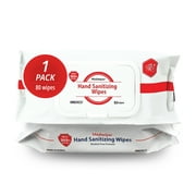 Mediwiper Hypoallergenic Hand Wipes, Antiseptic, Individual Packets, 80 Towelettes