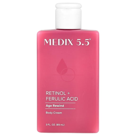 Medix 5.5 Body Cream, Age Rewind, Retinol + Ferulic Acid , 3 fl oz (89 ml)
