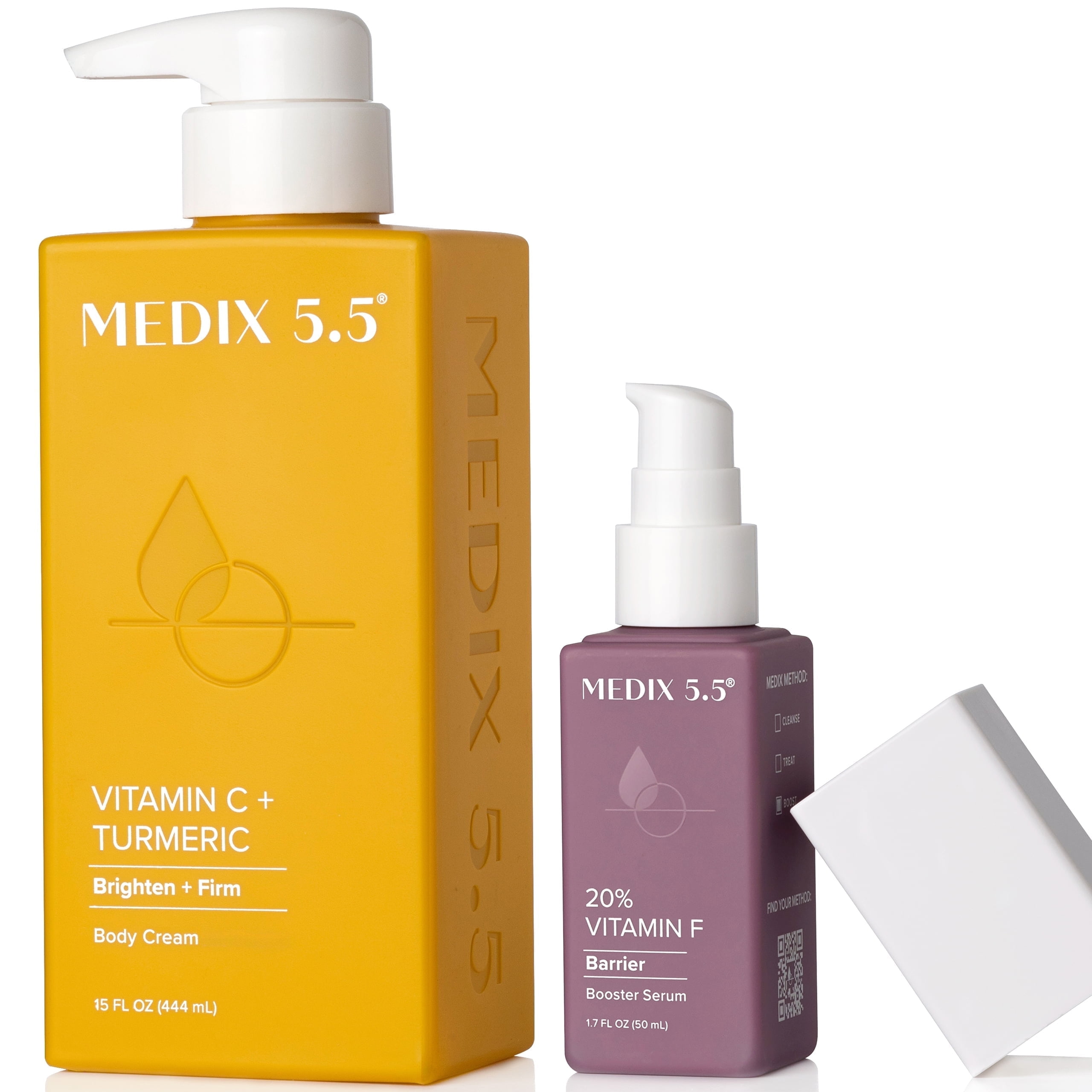 Medix 5.5 Vitamin C Brightening Body Cream + Vitamin F Serum 2pk