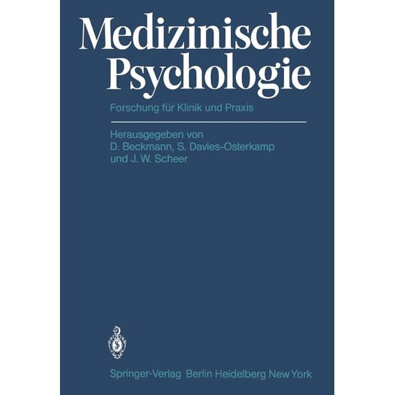Medizinische Psychologie: Forschung Für Klinik Und PRAXIS, (Paperback)